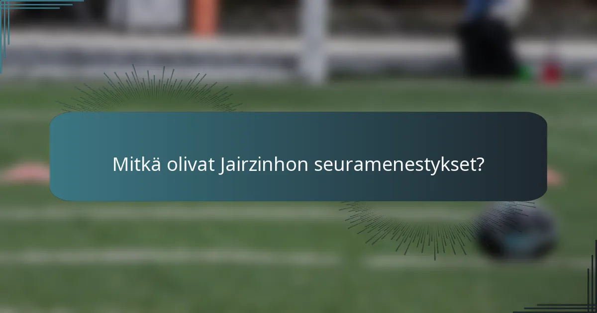 Mitkä olivat Jairzinhon seuramenestykset?